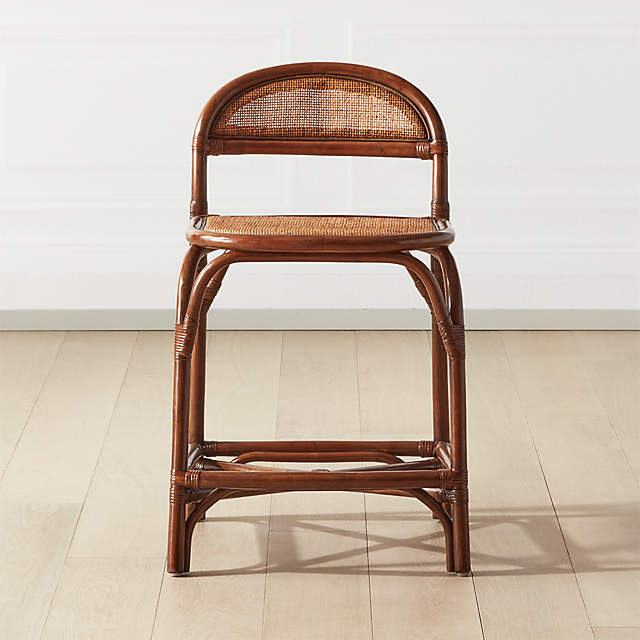 Valzer Natural Rattan Counter Stool Cb2