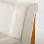 View Vaneri Light Grey Corduroy Armless Chair - image 6 of 6