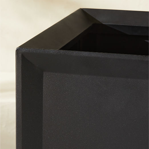 Varo Square Black Metal Indoor/Outdoor Planter 12.5"x12.5"