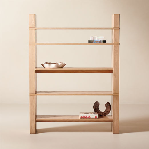 Varri Ash Wood Tall Bookcase