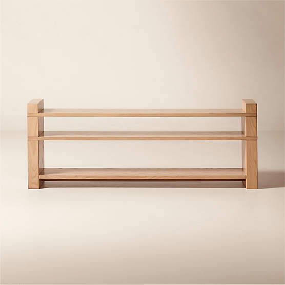 Varri Ash Wood Low Bookcase