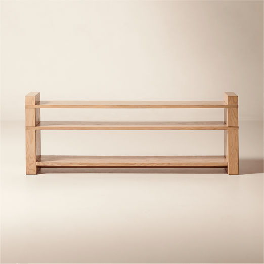 Varri Ash Wood Low Bookcase