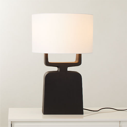 Veela Black Cast Aluminum Table Lamp