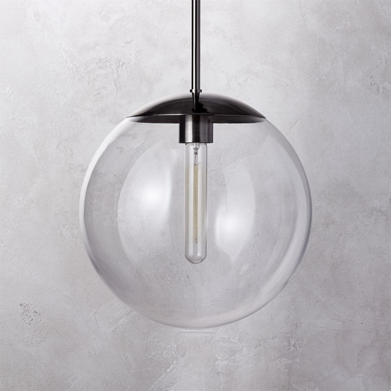 Vega Indoor Outdoor Black Nickel Pendant Light