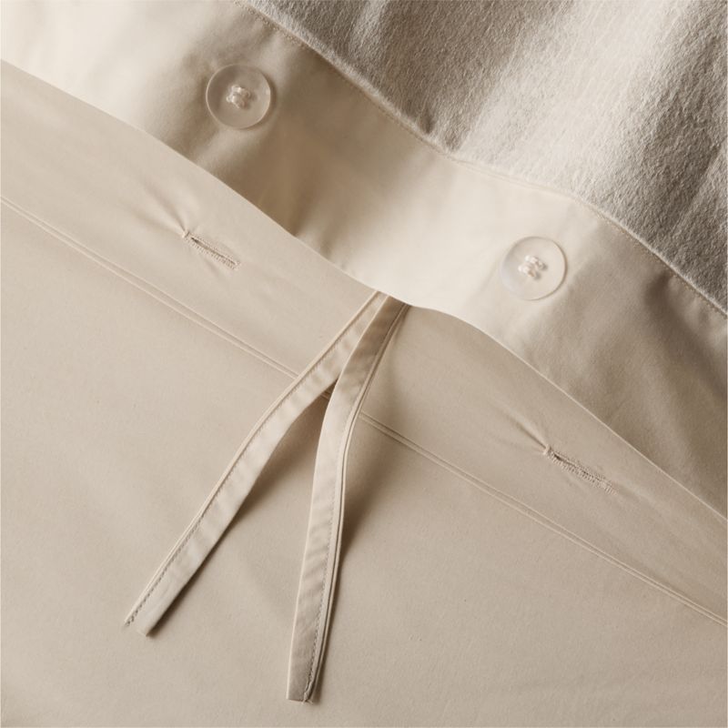 Velar Natural Organic Cotton Jacquard King Duvet Cover - image 2 of 4