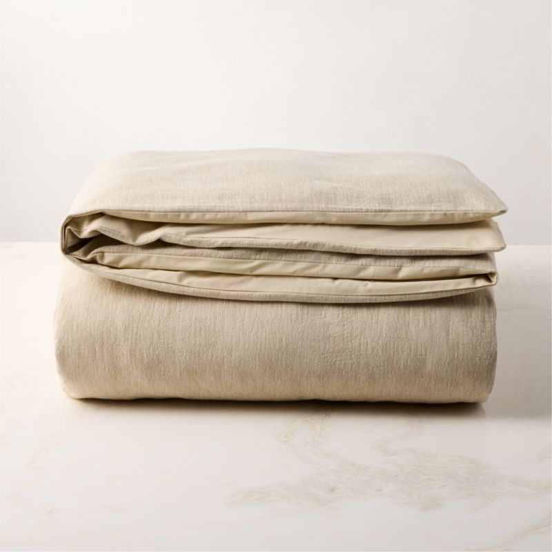 Velar Natural Organic Cotton Jacquard King Duvet Cover - image 3 of 4