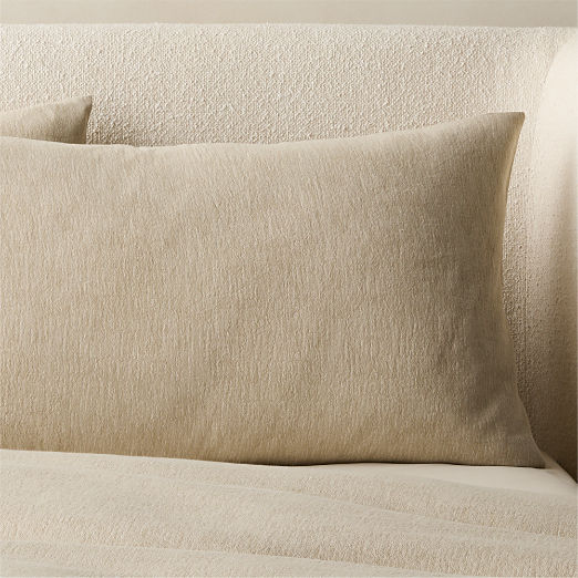 Velar Natural Organic Cotton Jacquard Pillow Shams Set of 2
