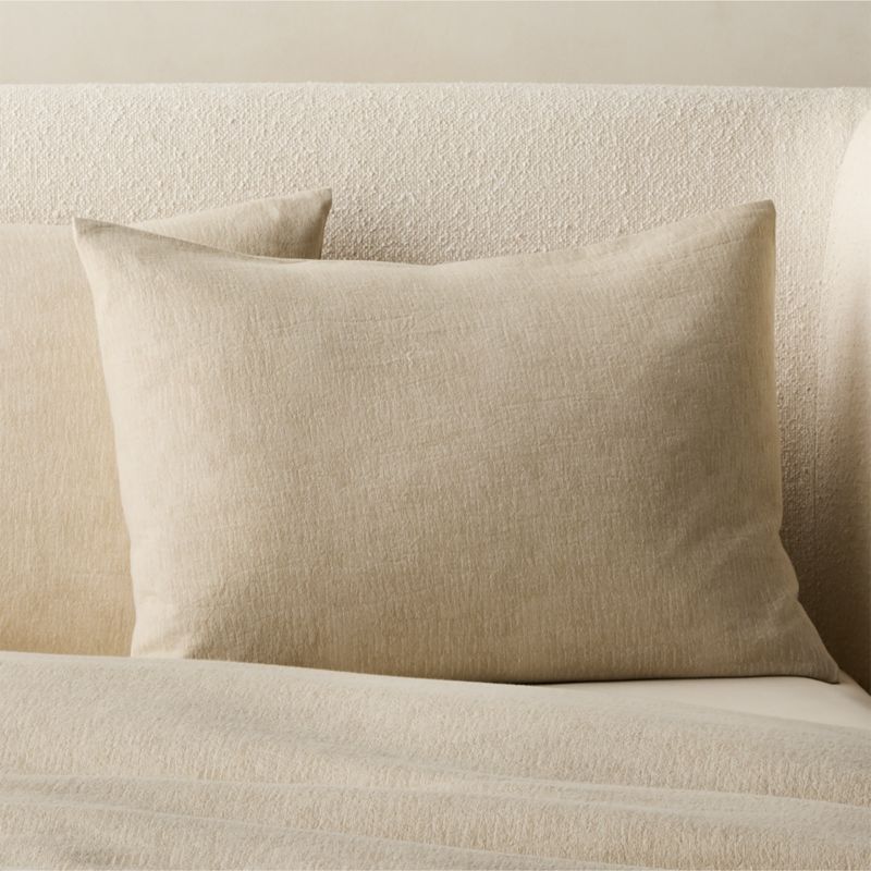 Viewing product image Velar Natural Organic Cotton Jacquard Standard Pillow Shams Set of 2 - image 1 of 6