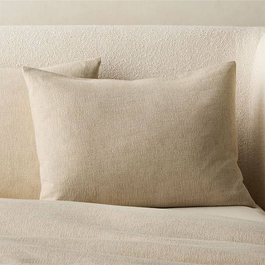 Velar Natural Organic Cotton Jacquard Standard Pillow Shams Set of 2