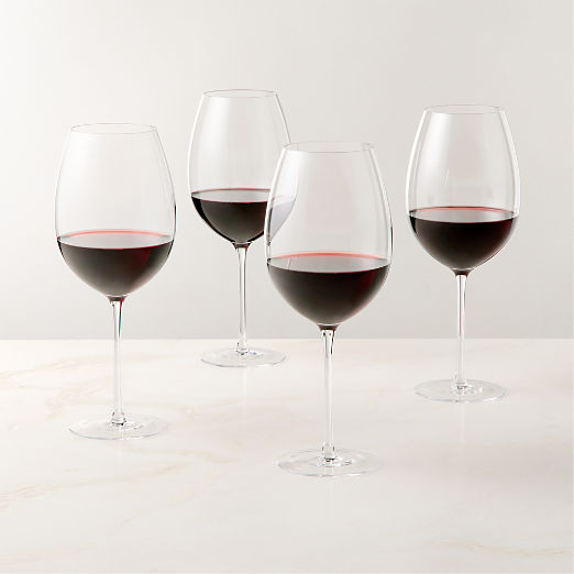 Vell Red Wine Glasses Set of 4 by Kravitz Design