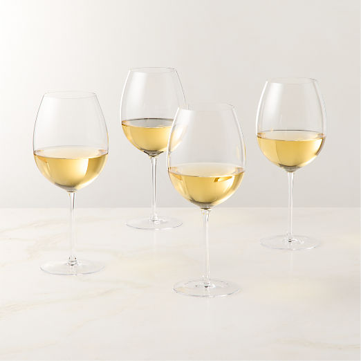 Vell White Wine Glasses Set of 4 by Kravitz Design