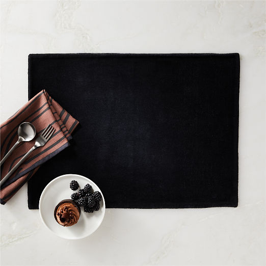 Black Velvet Placemat