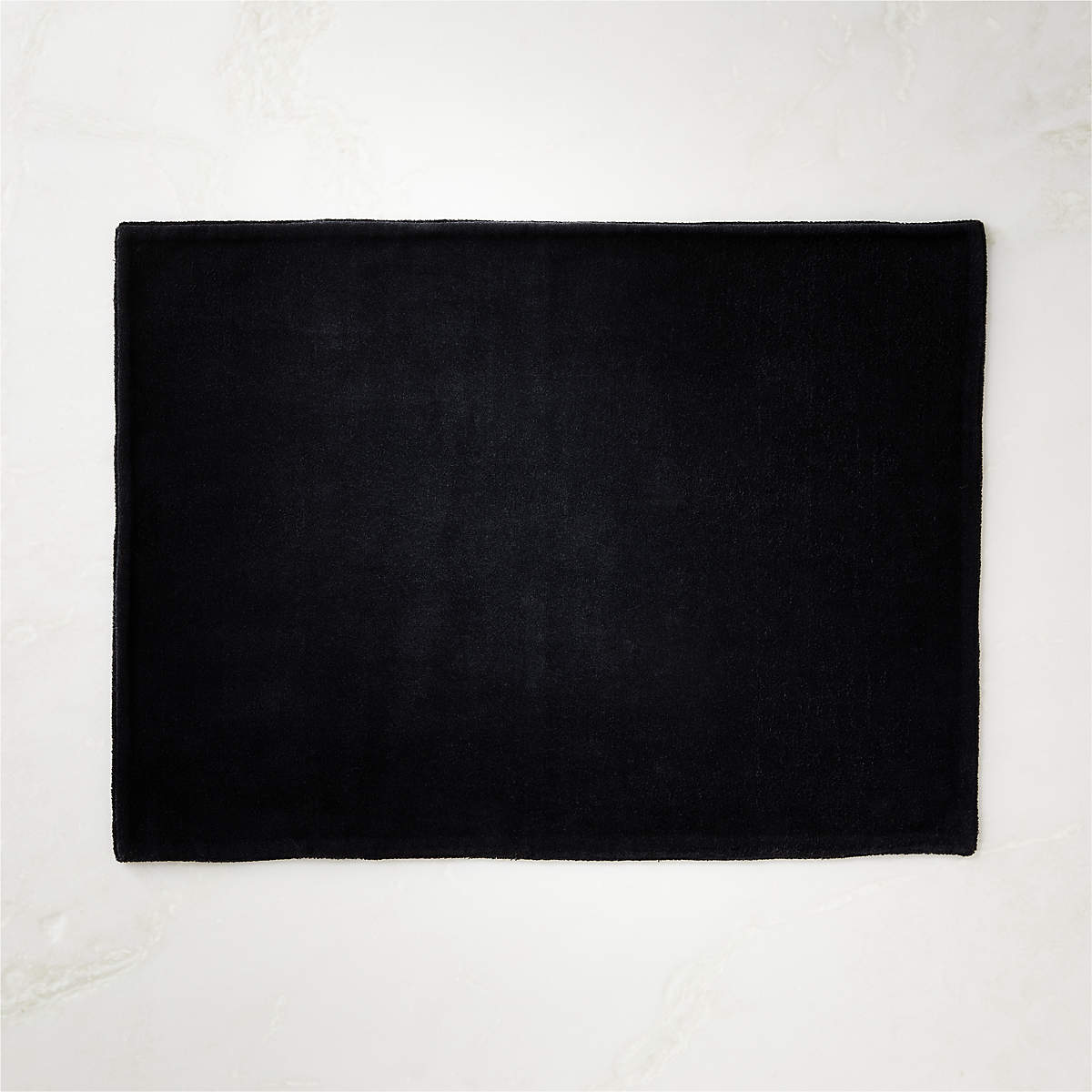 Modern Black Velvet Placemat CB2