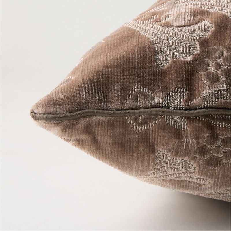 Tapestry Natural Velvet Throw Pillow Cover 23"x23" by Todd Snyder - image 3 of 6