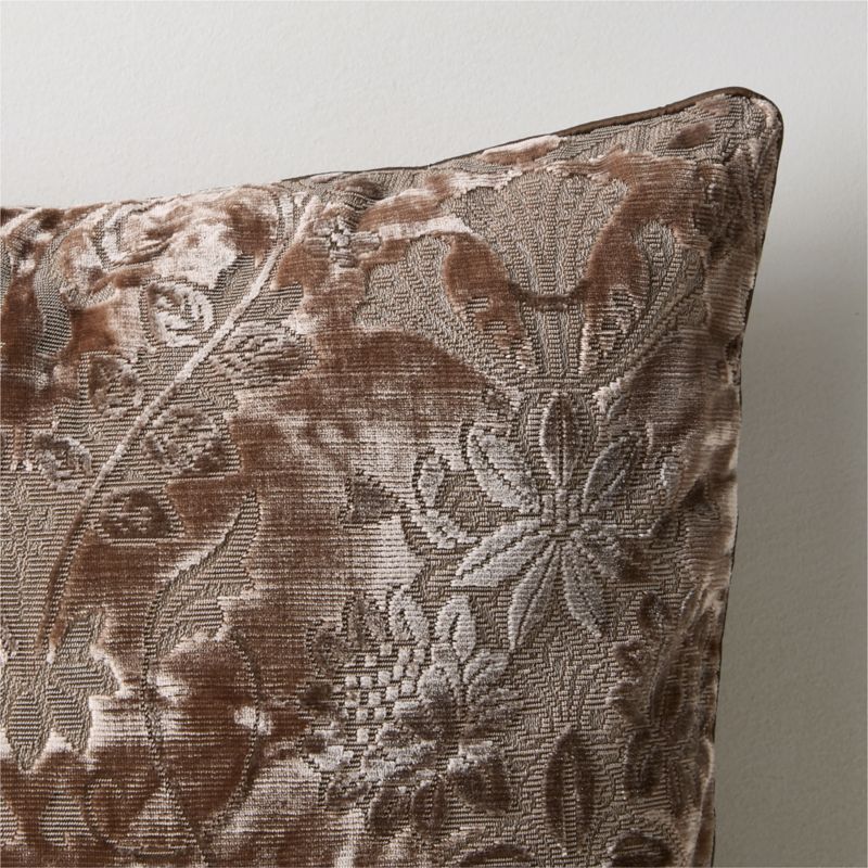 Tapestry Natural Velvet Throw Pillow Cover 23"x23" by Todd Snyder - image 2 of 6