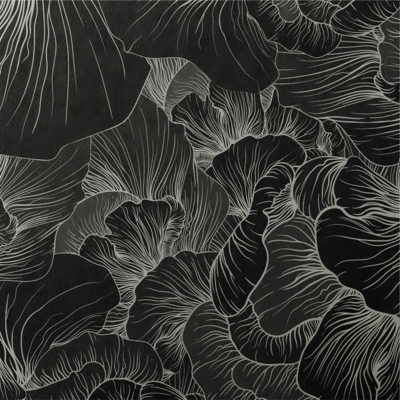 Venation Soft Black Wallpaper - image 1 of 2