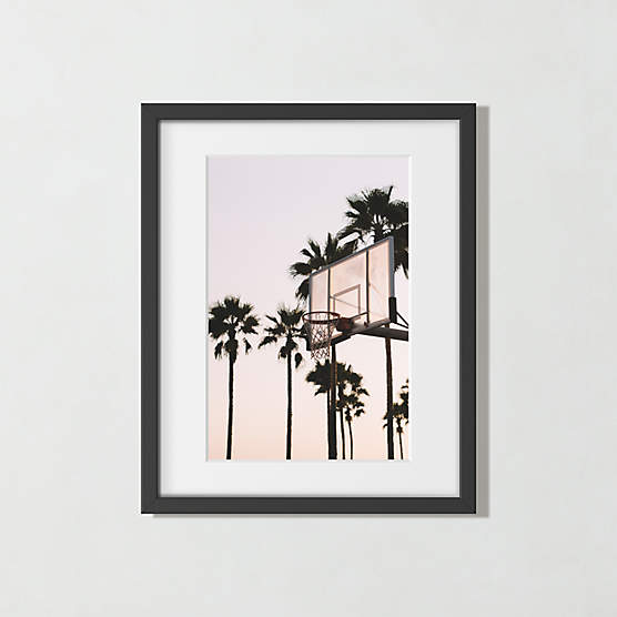 'Venice Hoops' Photographic Print in Black Frame 17.75"x21.75"