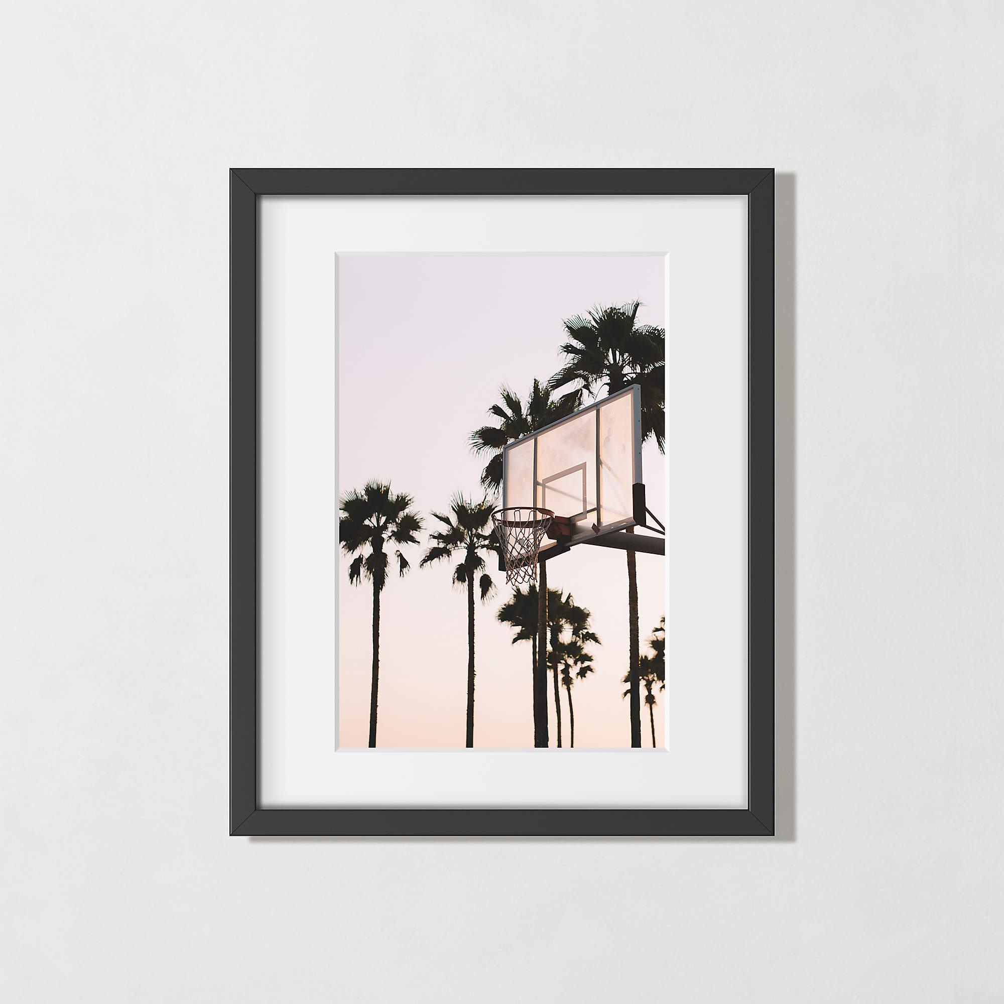 'Venice Hoops' Photographic Print in Black Frame 17.75"x21.75" CB2