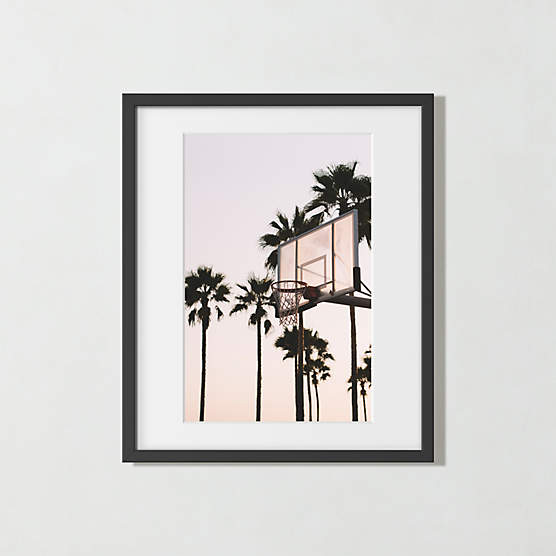 'Venice Hoops' Photographic Print in Black Frame 21.75"x25.75"