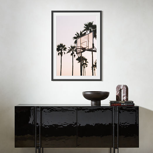 'Venice Hoops' Photographic Print in Black Frame 21.75"x25.75"