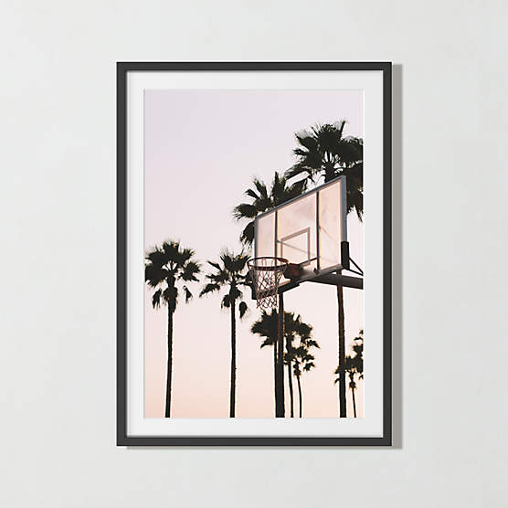 'Venice Hoops' Photographic Print in Black Frame 27.75"x38.75"