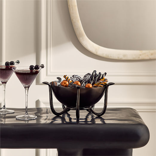 Huntsman White with Black Spider Appetizer Plate