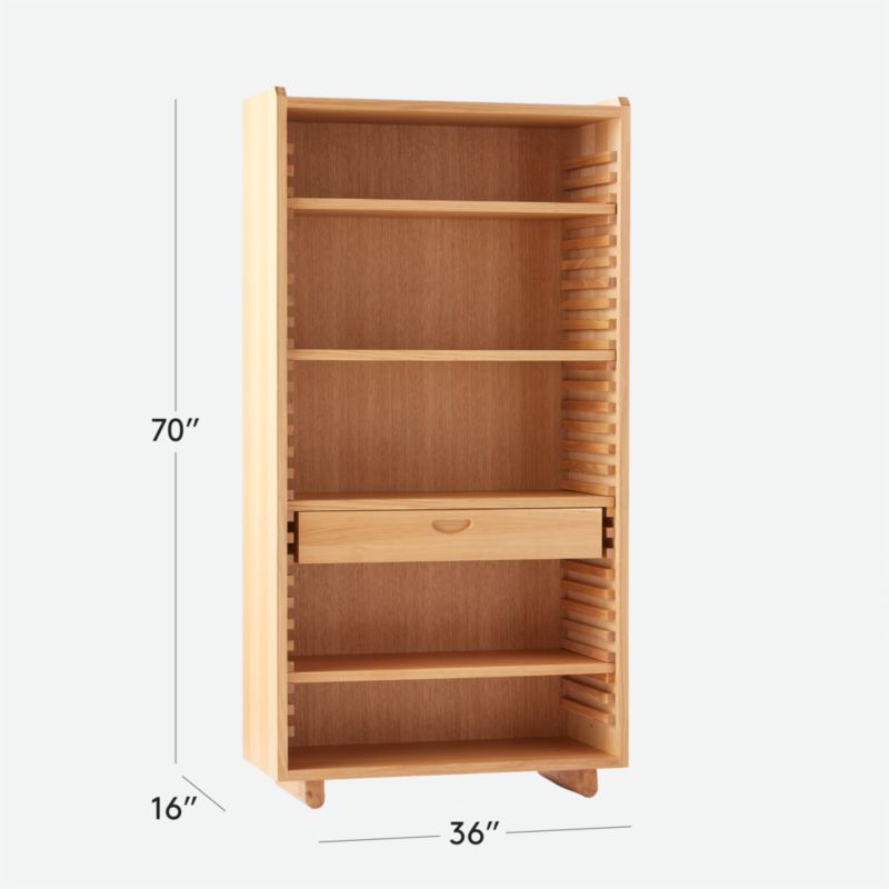 View Ventura White Oak Tall Bookcase by Lawson-Fenning - image 3 of 14