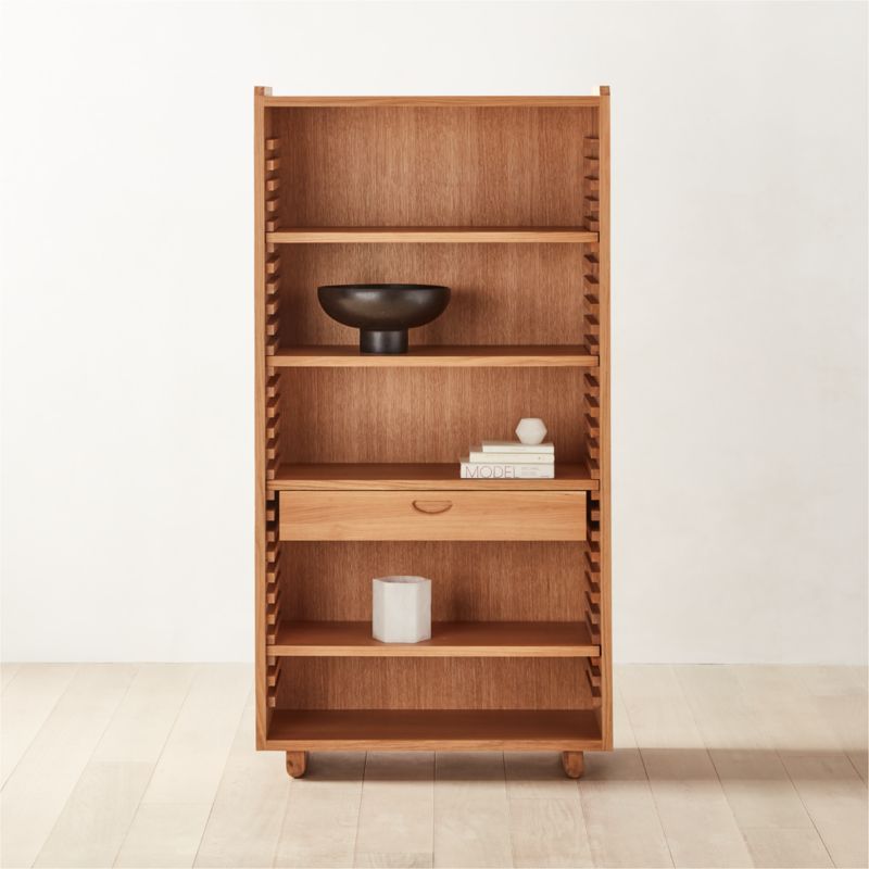 Ventura White Oak Tall Bookcase by Lawson-Fenning - image 0 of 13