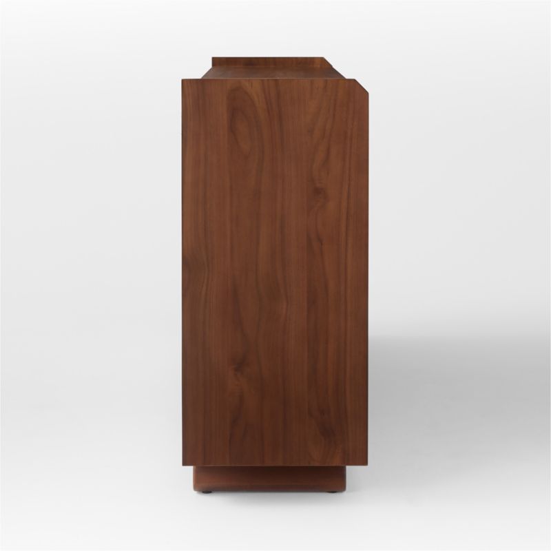 Ventura Walnut Wood Low Bookcase - image 9 of 12