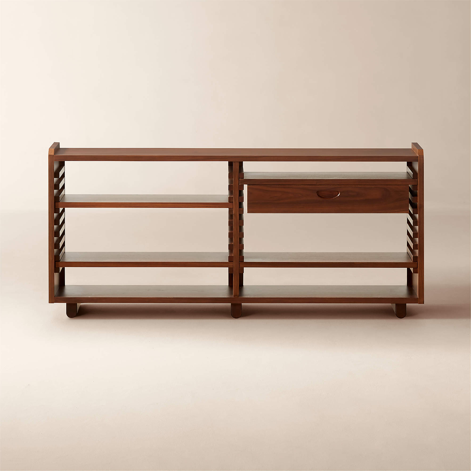 Ventura Short Walnut Wood Bookcase by LawsonFenning + Reviews CB2