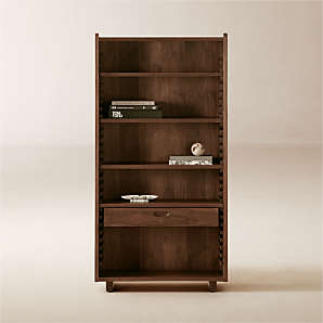 Cb2 2024 narrow bookcase