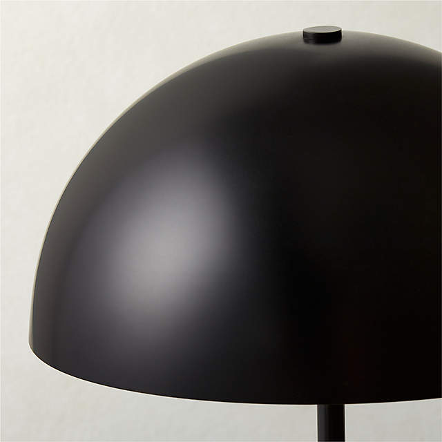 Black dome deals table lamp