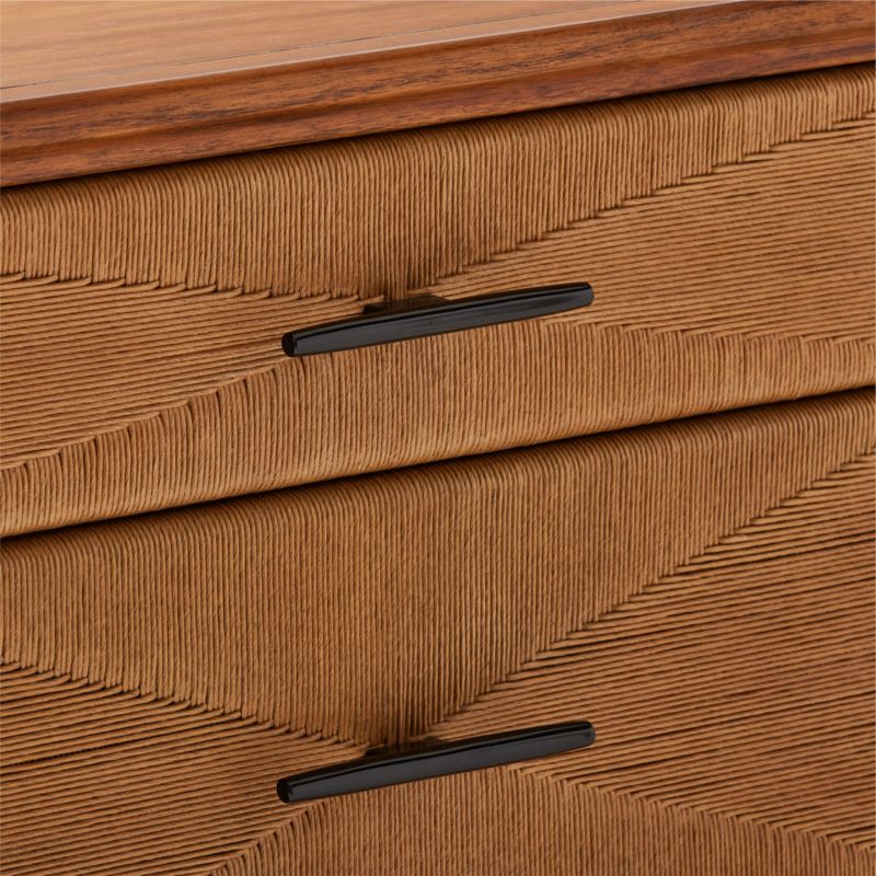 Verano Modern 3 Drawer Rattan Dresser   Reviews CB2