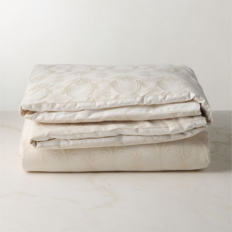 Veronica Organic Cotton Natural Full/Queen Duvet Cover - image 3 of 4