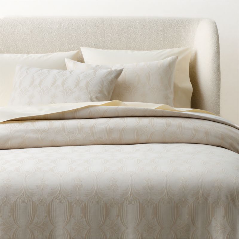 Veronica Organic Cotton Natural Pillow Shams Set of 2 - image 4 of 5