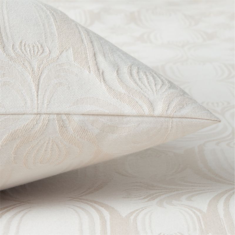 Veronica Organic Cotton Natural Pillow Shams Set of 2 - image 2 of 5