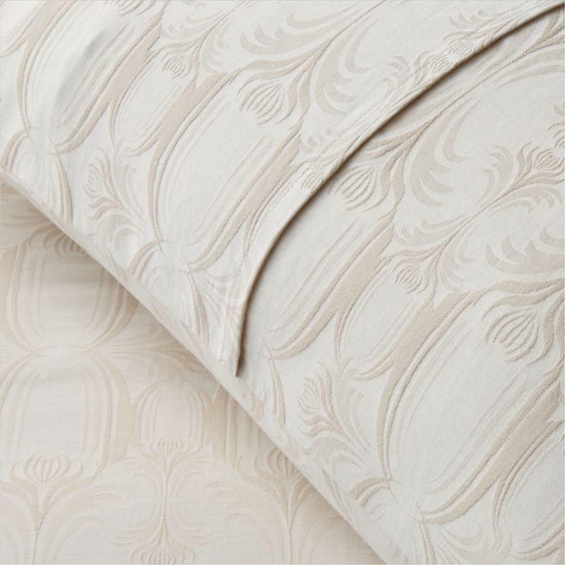 Veronica Organic Cotton Natural Pillow Shams Set of 2 - image 3 of 5