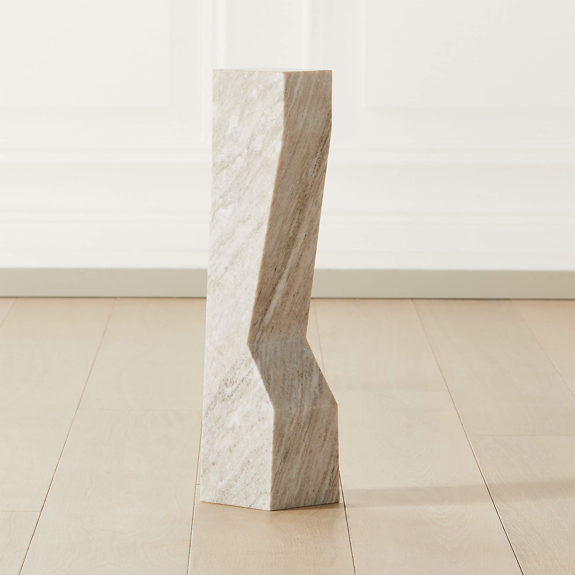 CB2 Vesta Marble Sculpture Pedestal