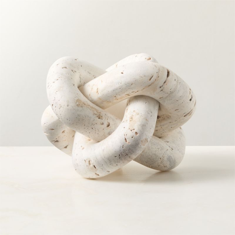 Via Large Travertine Knot - image 0 of 15