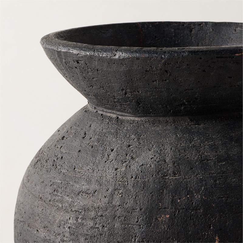 Victoria Black Terracotta Vase - image 3 of 13