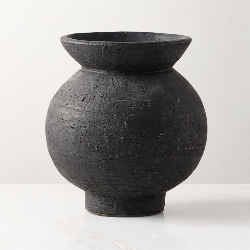 Victoria Black Terracotta Vase - image 4 of 13