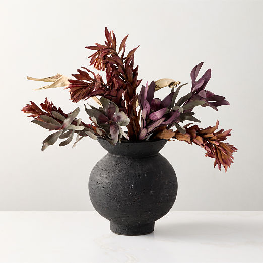 Victoria Black Terracotta Vase