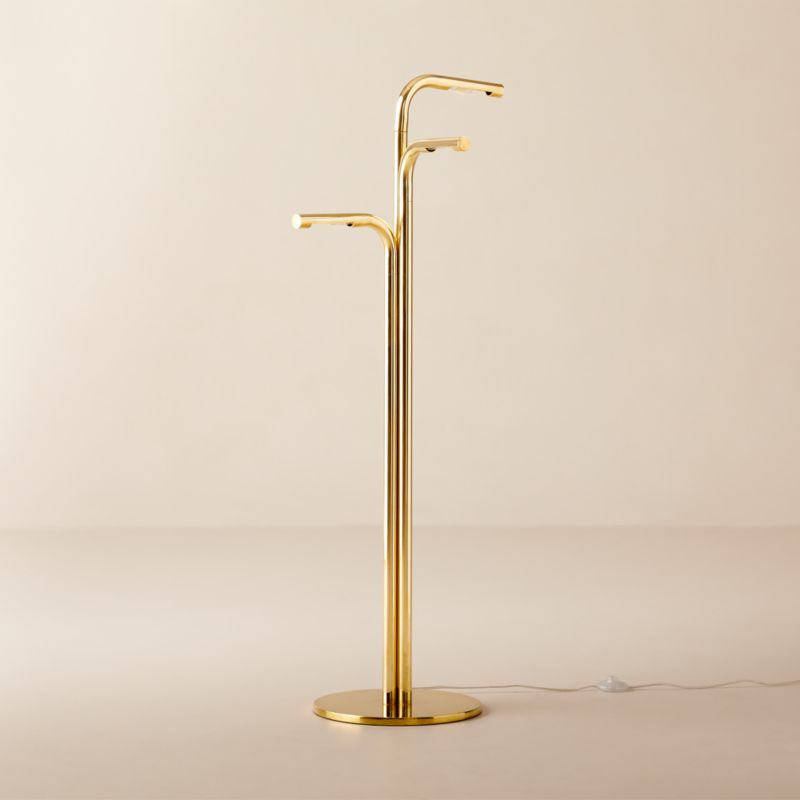 Viewpoint Articulating Brass Task Floor Lamp - image 2 of 9