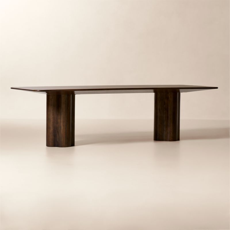 Viggo 108" Rectangular Dark Mango Wood Dining Table - image 2 of 8