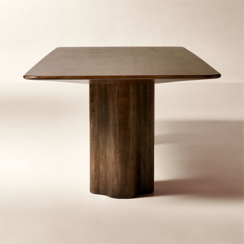 Viggo 108" Rectangular Dark Mango Wood Dining Table - image 4 of 8