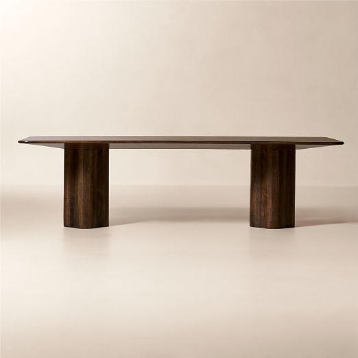 Viggo Rectangular Dark Mango Wood Dining Table (84" - 108")