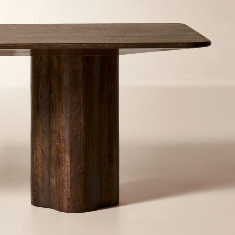 Viggo 108" Rectangular Dark Mango Wood Dining Table - image 5 of 8