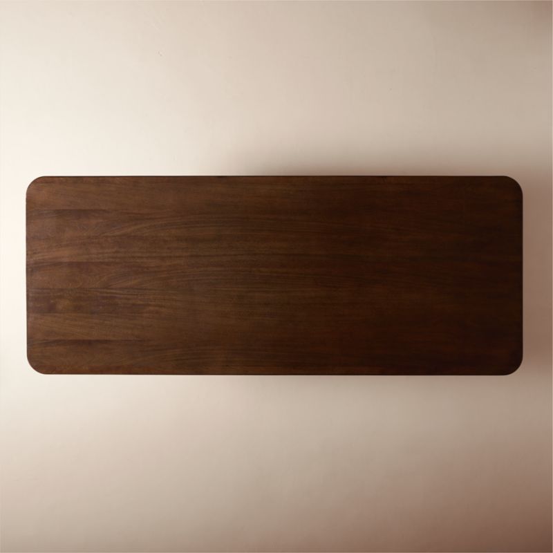 Viggo 108" Rectangular Dark Mango Wood Dining Table - image 7 of 8
