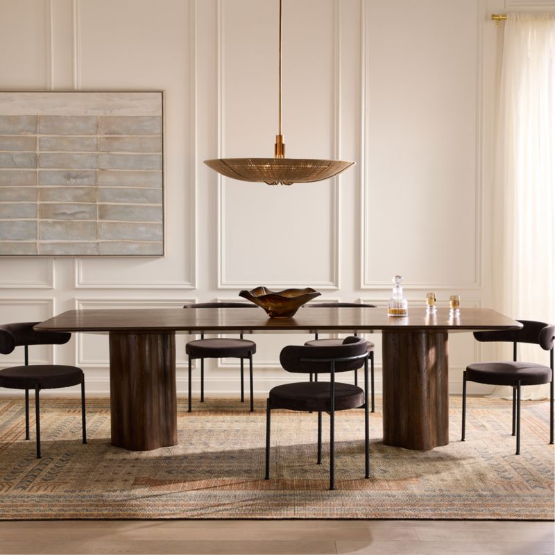 Viggo 108" Rectangular Dark Mango Wood Dining Table - image 1 of 8