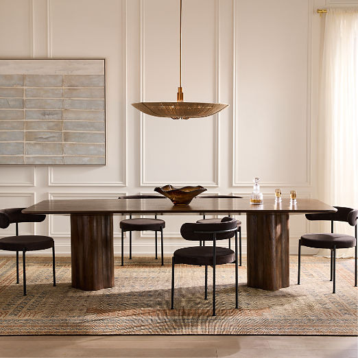 Viggo Rectangular Dark Mango Wood Dining Table (84" - 108")